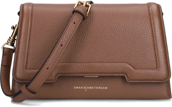 Smaak Amsterdam Schoudertas
Dames Bitti, Materiaal: Leer, Kleur: Camel