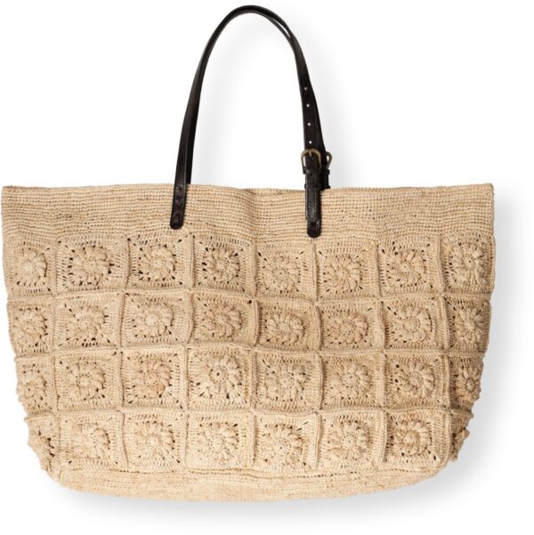 Rabarany Shopper
Dames Malette Karo Xl, Materiaal: Raffia, Kleur: Beige