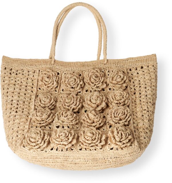 Rabarany Shopper
Dames Tsara Flore, Materiaal: Raffia, Kleur: Beige