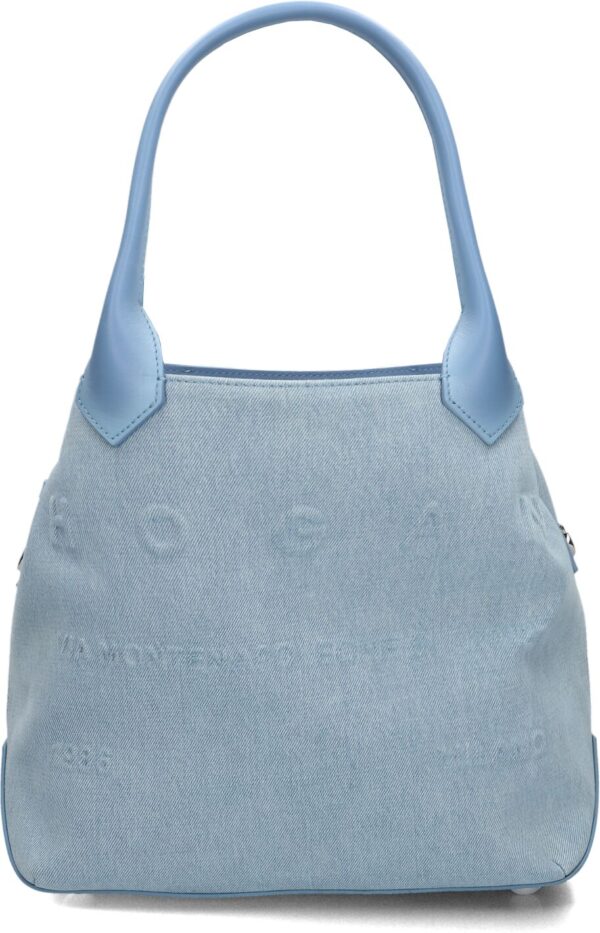 Hogan Handtas
Dames Script Media Embossed, Materiaal: Textiel, Kleur: Blauw