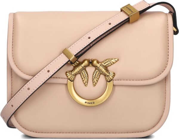 Pinko Schoudertas
Dames Love Box Bag, Materiaal: Leer, Kleur: Roze