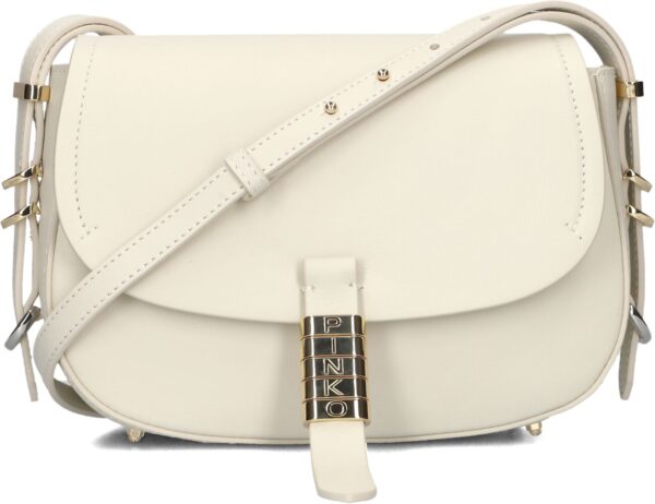 Pinko Schoudertas
Dames Saddle Mini, Materiaal: Leer, Kleur: Wit