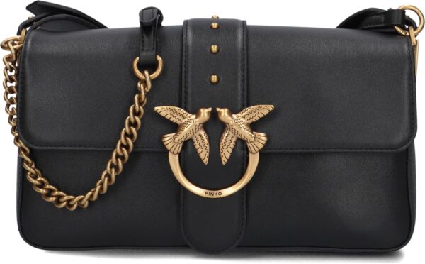 Pinko Schoudertas
Dames Love One Classic Slouchy, Materiaal: Leer, Kleur: Zwart