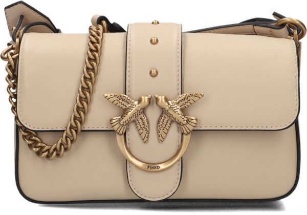 Pinko Schoudertas
Dames Love One Mini Slouchy, Materiaal: Leer, Kleur: Beige