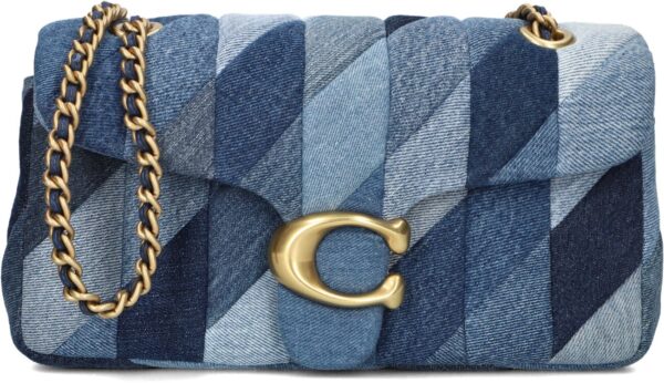 Coach Handtas
Dames Quilted Patchwork Denim Tabby, Materiaal: Denim, Kleur: Blauw