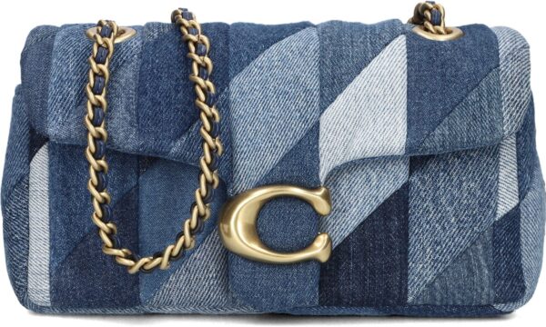 Coach Handtas
Dames Quilted Patchwork Denim Tabby, Materiaal: Denim, Kleur: Blauw