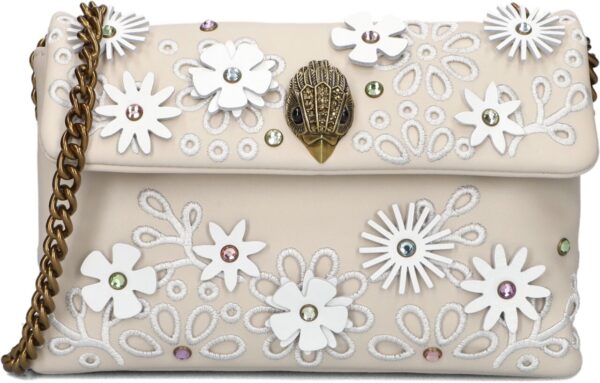 Kurt Geiger London Schoudertas
Dames Kensington Flower, Materiaal: Leer, Kleur: Beige