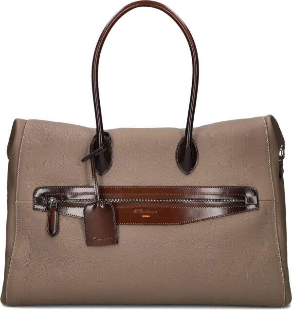 Santoni Weekendtas
Heren Uibba2646bs, Materiaal: Leer, Kleur: Taupe