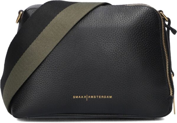 Smaak Amsterdam Crossbodytas
Dames Blake, Materiaal: Leer, Kleur: Zwart