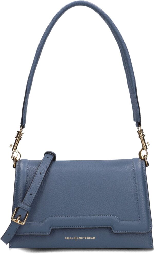 Smaak Amsterdam Schoudertas
Dames Bitti, Materiaal: Leer, Kleur: Blauw