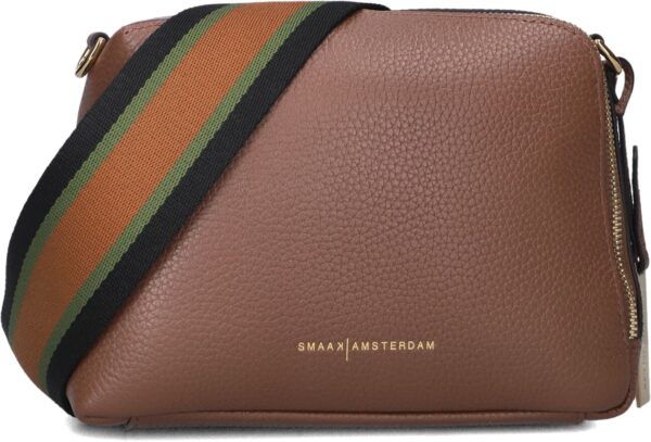 Smaak Amsterdam Crossbodytas
Dames Blake, Materiaal: Leer, Kleur: Camel