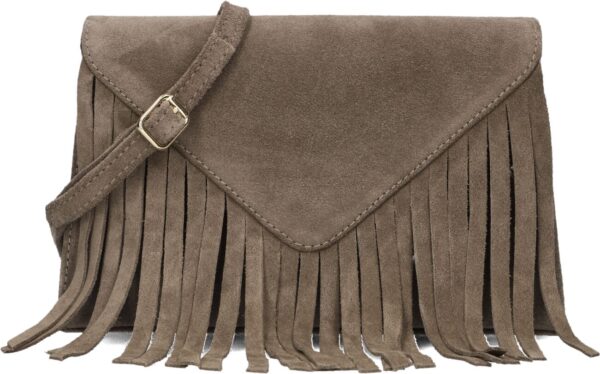 Unisa Schoudertas
Dames Zcheyen, Materiaal: Suède, Kleur: Taupe