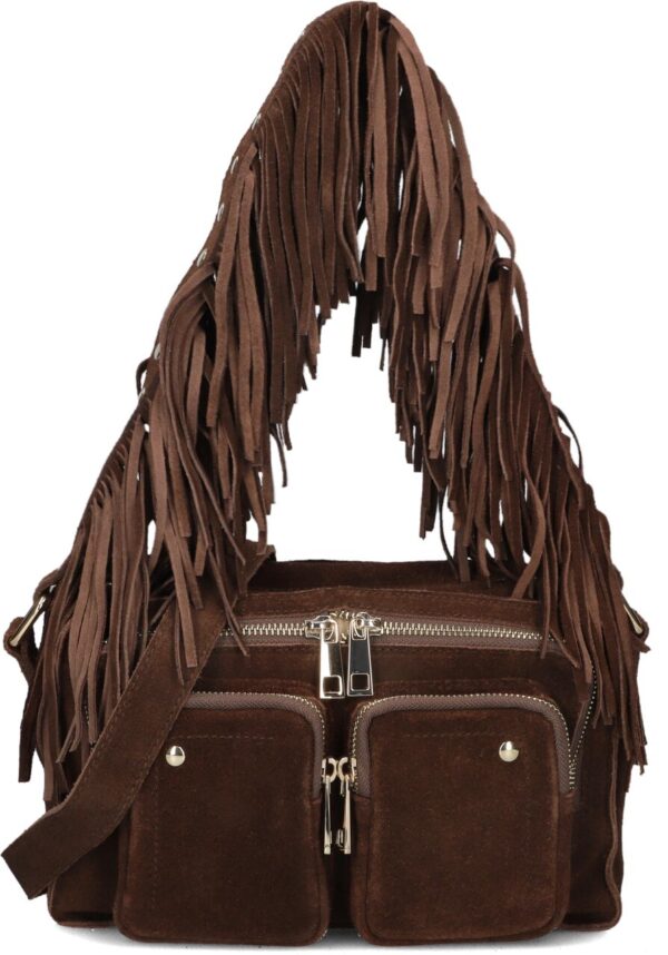 Núnoo Schoudertas
Dames Ellie Fringe Suède, Materiaal: Suède, Kleur: Bruin