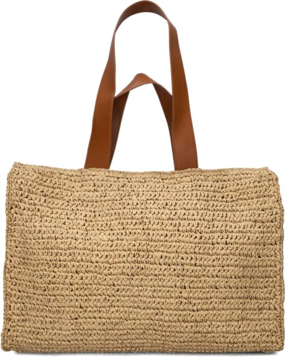 Núnoo Shopper
Dames Shopper Raffia, Materiaal: Raffia, Kleur: Bruin