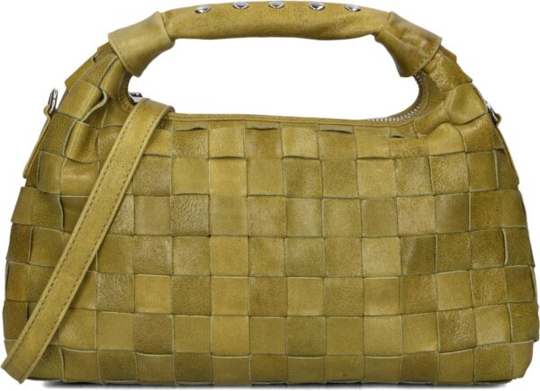 Núnoo Schoudertas
Dames Dandy Braided Village, Materiaal: Leer, Kleur: Groen