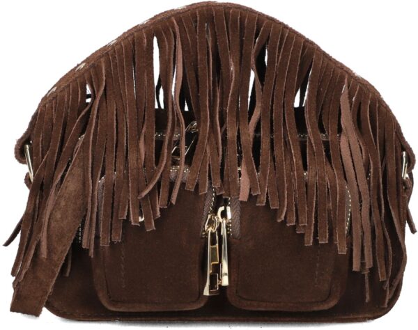 Núnoo Schoudertas
Dames Helena Fringe Suède, Materiaal: Suède, Kleur: Bruin