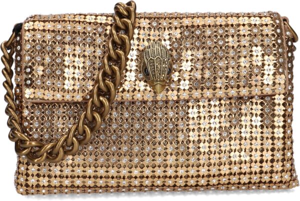 Kurt Geiger London Schoudertas
Dames Sm Party Flower Shoulder, Materiaal: Metaal, Kleur: Goud
