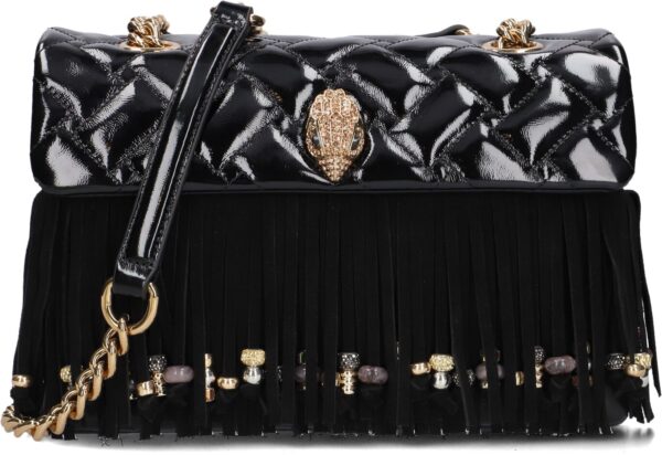 Kurt Geiger London Schoudertas
Dames Kensington Fringe Bag, Materiaal: Leer, Kleur: Zwart