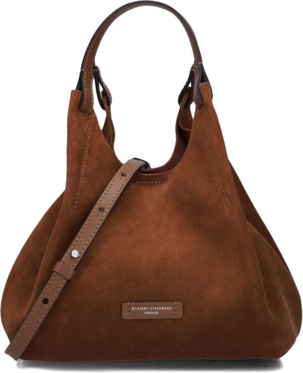 Gianni Chiarini Schoudertas
Dames Dua 9779, Materiaal: Suède, Kleur: Cognac
