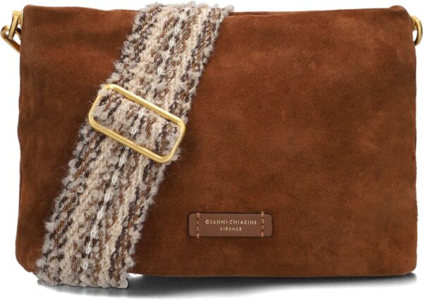 Gianni Chiarini Crossbodytas
Dames Brenda 12045, Materiaal: Suède, Kleur: Cognac