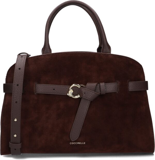 Coccinelle Handtas
Dames Sabine Suede Bi, Materiaal: Suède, Kleur: Bruin