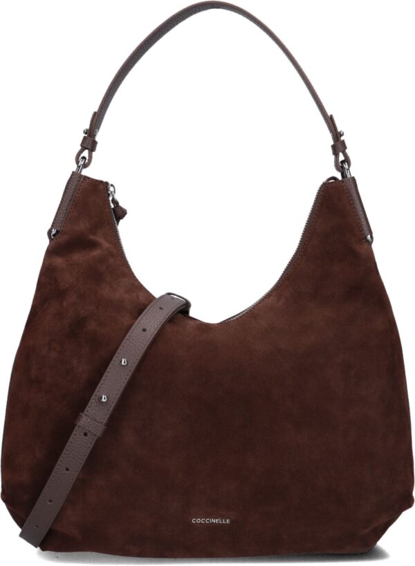Coccinelle Schoudertas
Dames Rebekka Suede 13, Materiaal: Suède, Kleur: Bruin