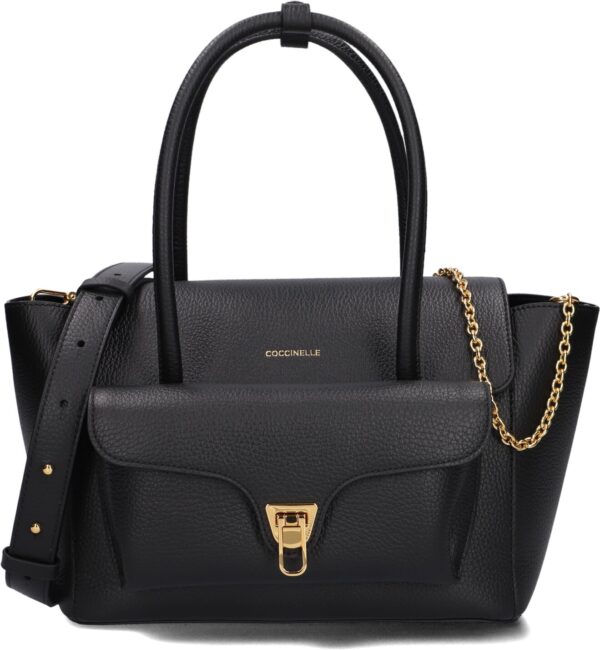 Coccinelle Handtas
Dames Double Beat 1, Materiaal: Leer, Kleur: Zwart