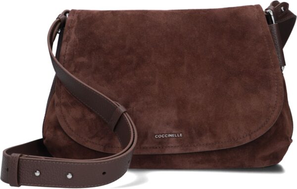 Coccinelle Schoudertas
Dames Rebekka Suede 15, Materiaal: Suède, Kleur: Bruin