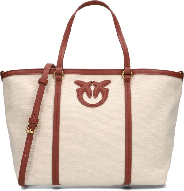 Pinko Shopper
Dames Miranda Shopper Classic, Materiaal: Textiel, Kleur: Beige