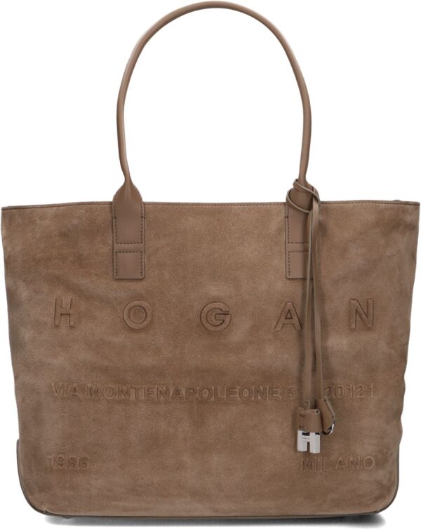Hogan Shopper
Dames Adress Shopping Media, Materiaal: Suède, Kleur: Taupe