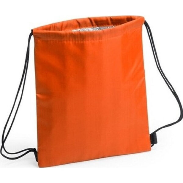 Koeltas rugzak - oranje - 27 x 33 cm - koeltassen met koordje
