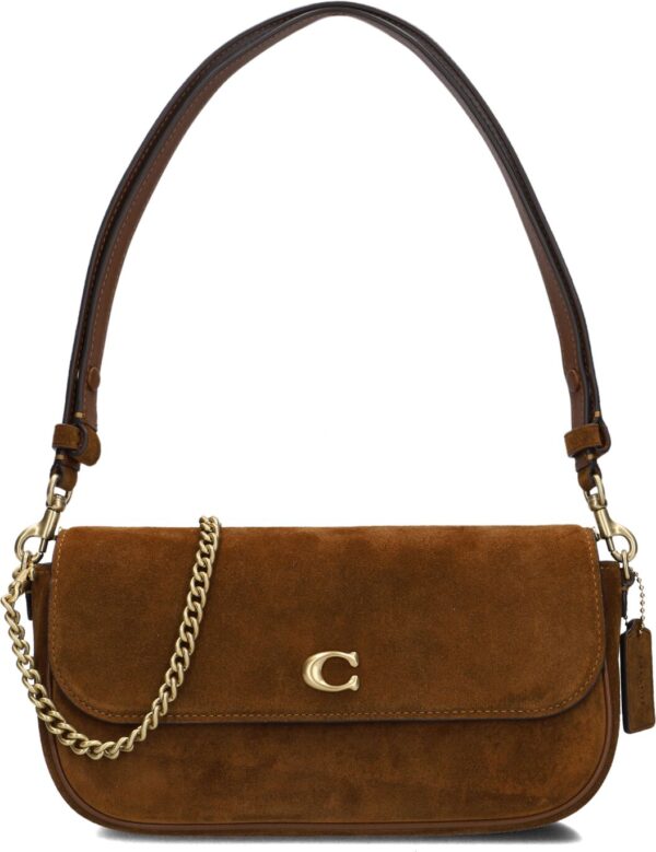 Coach Schoudertas
Dames Lola Shoulder Bag, Materiaal: Suède, Kleur: Bruin