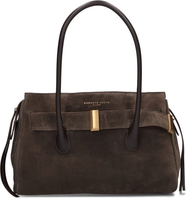 Roberto Festa Handtas
Dames Emeralda, Materiaal: Suède, Kleur: Bruin