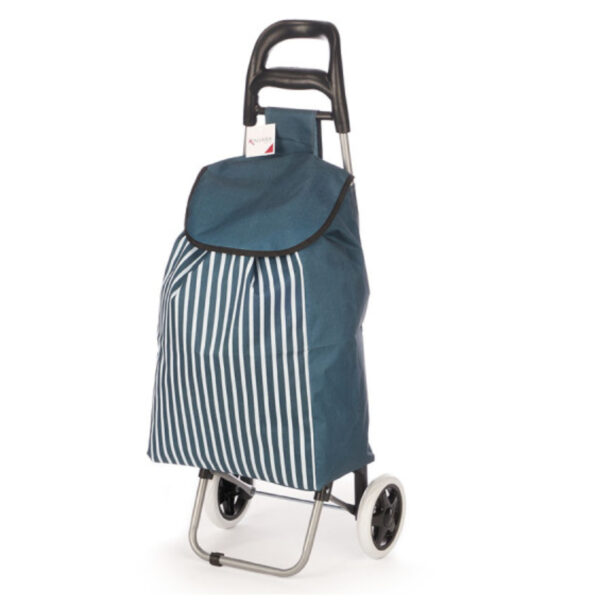 Arte Regal Boodschappen trolley Stripe - 33 l - blauw - 35x88 cm