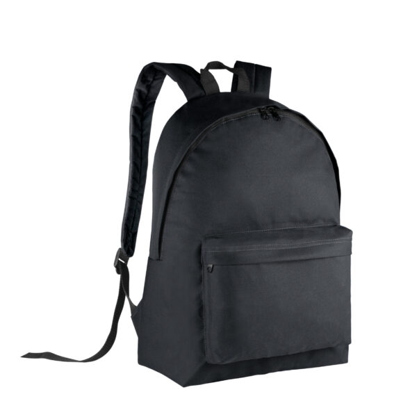 Kimood Schooltas/rugzak voor tieners - 27 L - basisschool - lunchtas - zwart - 30 x 19 x 42 cm