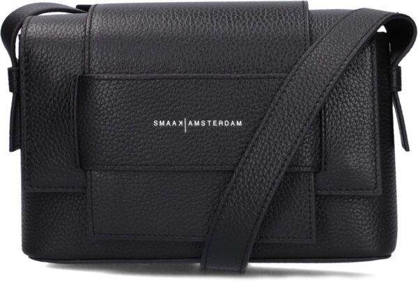 Smaak Amsterdam Schoudertas
Dames Megan, Materiaal: Leer, Kleur: Zwart