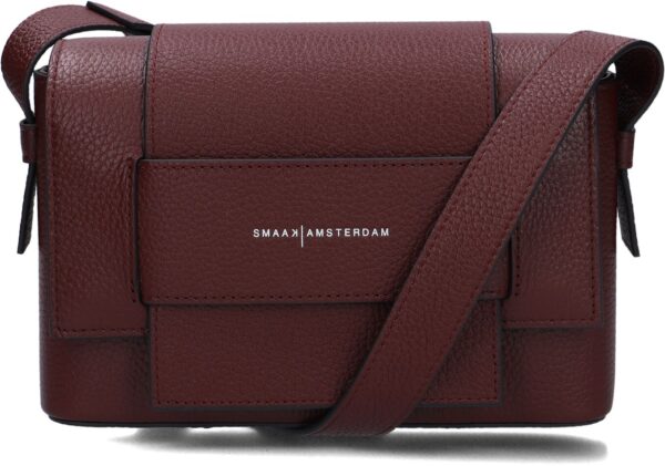 Smaak Amsterdam Schoudertas
Dames Megan, Materiaal: Leer, Kleur: Bordeaux