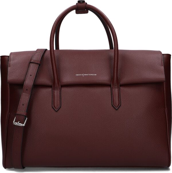 Smaak Amsterdam Schoudertas
Dames Barbara Xl, Materiaal: Leer, Kleur: Bordeaux