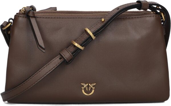 Pinko Schoudertas
Dames Double Mini, Materiaal: Leer, Kleur: Bruin