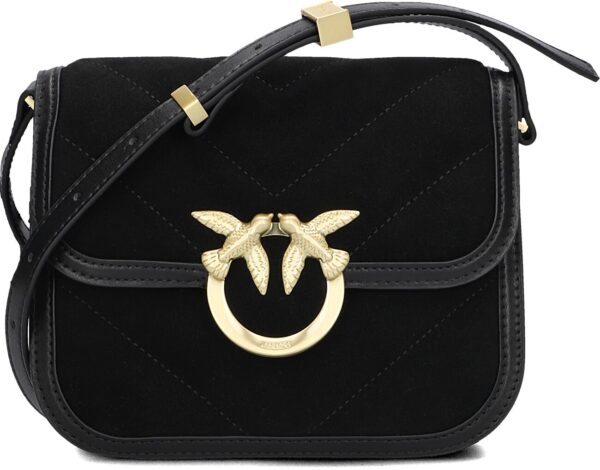 Pinko Schoudertas
Dames Love Box Baf, Materiaal: Suède, Kleur: Zwart