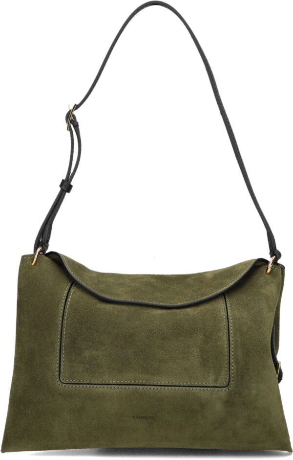 Schoudertas
Dames Penelope Slouch Bag, Materiaal: Suède, Kleur: Olijf