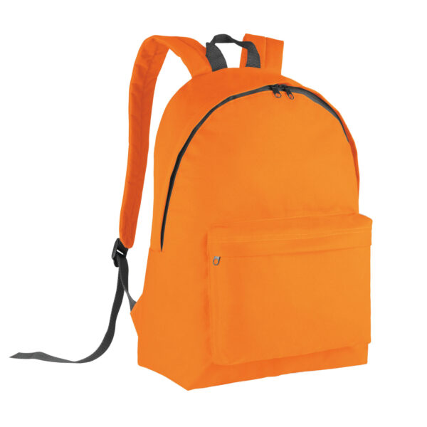 Kimood Schooltas/rugzak voor tieners - 27 L - basisschool - lunchtas - oranje - 30 x 19 x 42 cm