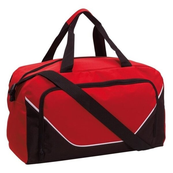 Sporttas - reistas - 29L - rood/zwart - Weekendtas - 48x22x28 cm