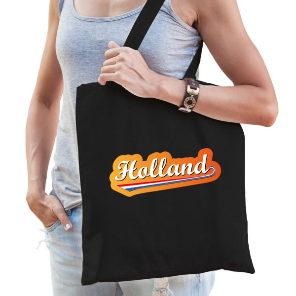 Holland oranje supporter tas zwart voor dames en heren - EK/ WK voetbal / Koningsdag