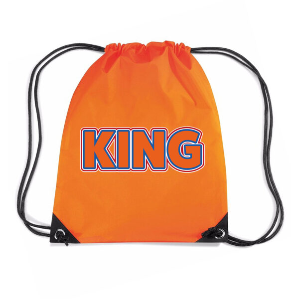 Oranje Koningsdag rugzak - king - waterafstotend - 45 x 34 cm