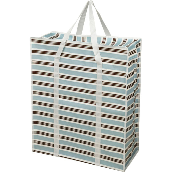 Grote opberg tas voor dekens/kussens/speelgoed - met rits - Retro kleuren mix - 55 x 27 x 65 cm
