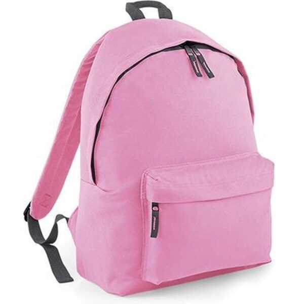 Bagbase Rugtas - roze - 18L - 42 x 31 cm - schooltas met voorvak
