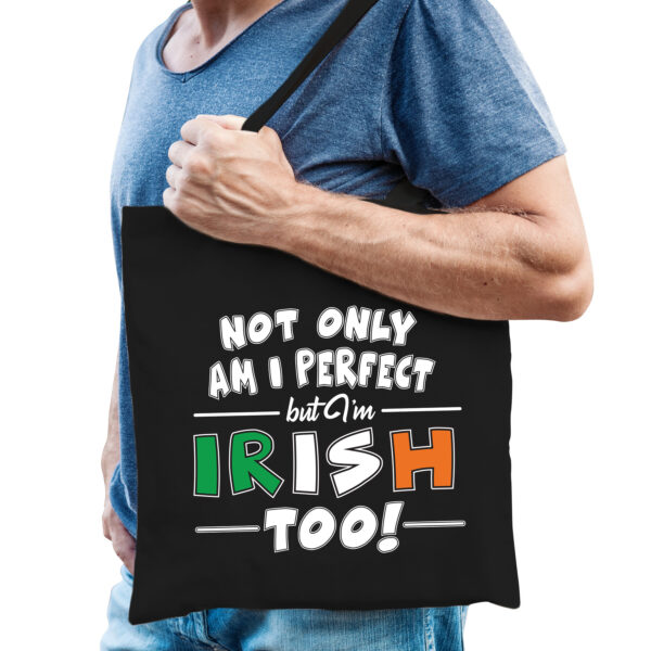 Not only perfect Irish / Ierland cadeau tas zwart voor heren