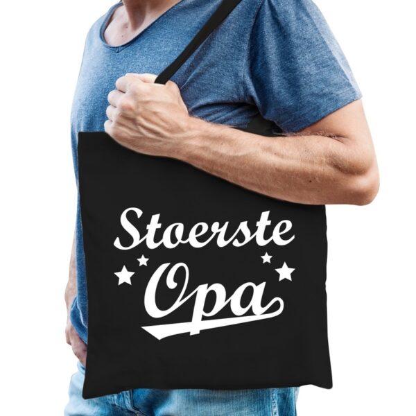 Zwart katoenen kadotas voor opa