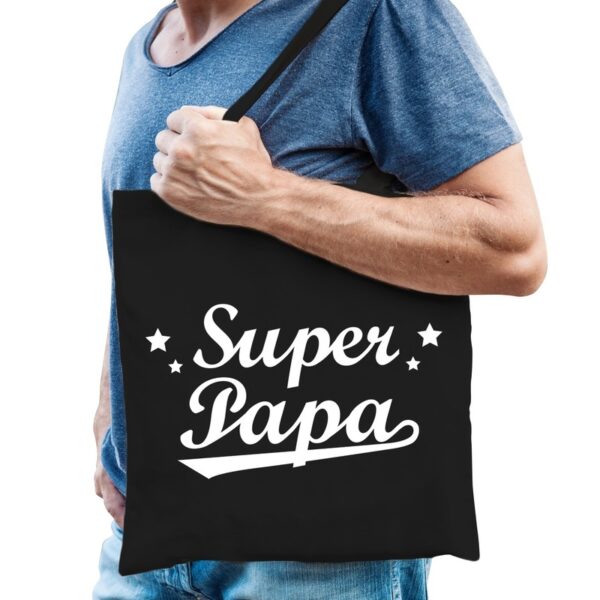 Zwart katoenen kadotas voor papa